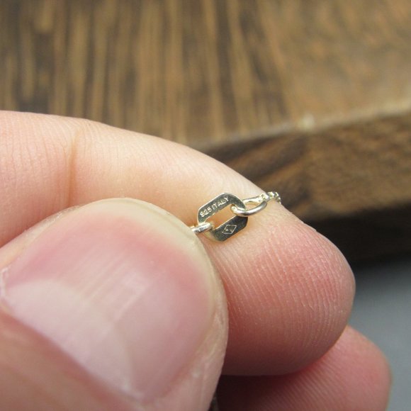 16" Sterling Silver Simple Style Drop Pearl Necklace Vintage - Picture 4 of 6